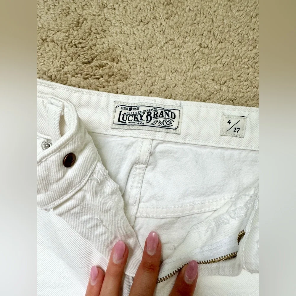 Lucky Brand White Jean Shorts - Picture 3 of 4